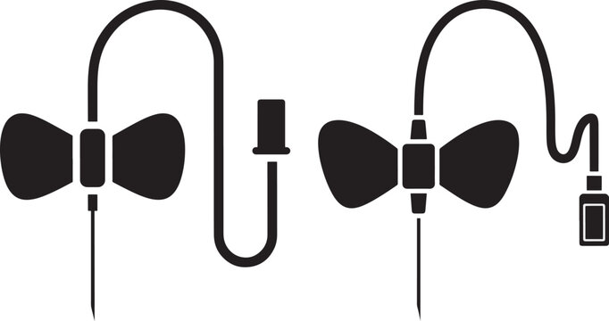 Medical infusion set icon