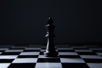 Chess business concept, leader & success as a metaphor for business.