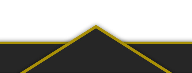 Black and Gold Minimal Geometric Banner Vector for Modern Business and Creative Layouts