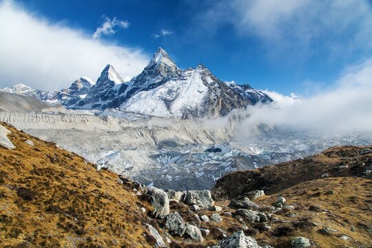 Mount cholo peak Kangchung Nirekha Himalaya mountain