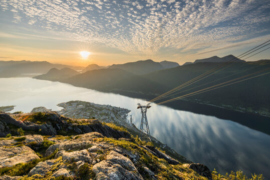 Romsdalsgondolen, Aussichtspunkt Nesaksla, Andalsnes, More og Romsdal, Norwegen