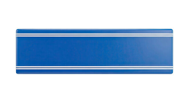 Retro Blue Cooler with White Stripes