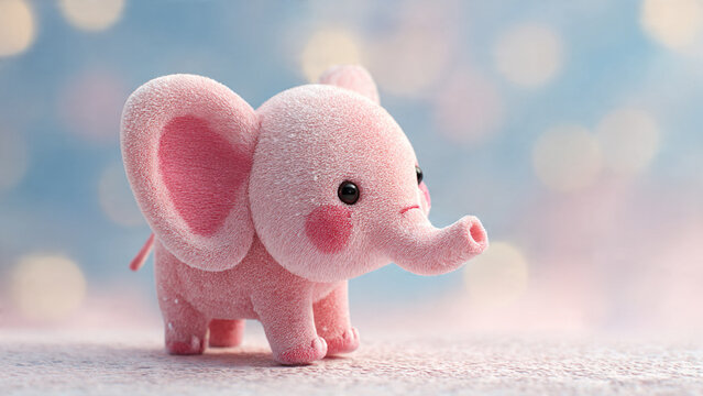 Niedlicher Elefant in Rosa