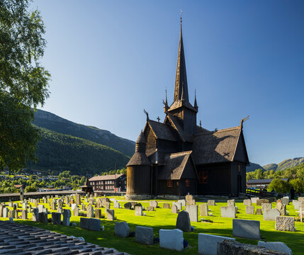 Lom Stabkirche, Ottadalen, Oppland, Norwegen