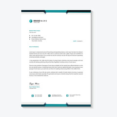 Professional creative letterhead template design	