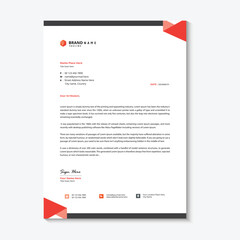 Fototapeta premium Creative letterhead template design 