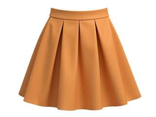 A woman's skirt on a clean and plain white background