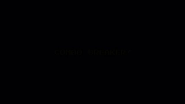 Combo Breaker 8 Bit Text Animation Motion Graphic Loop Retro Gaming Screen 4k video animation seamless loop