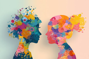 Fototapeta na wymiar Collaborative Creative Minds: Silhouettes Uniting Diverse Ideas for Innovative Product Design