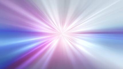 Obraz premium Vibrant Abstract Energy Burst: Pink, Blue, Purple Rays on White, Blurred Edges for Depth