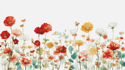 Obraz premium watercolor botanical hydrangea flowers texture template background.Elegant wedding invitation card background . Minimal hand painted Design for wedding or Valentine's Day