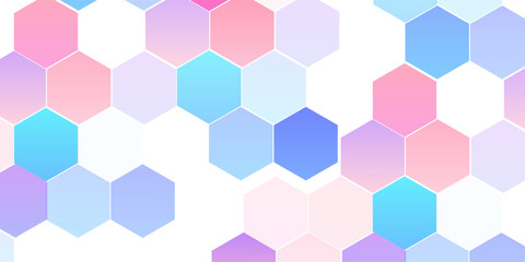 Modern hexagon colorful abstract. Wallpaper concept. Vector illustration