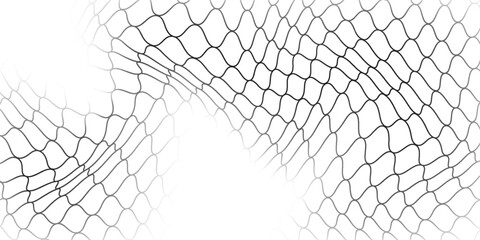 Nets black texture on white background. Mesh texture net for fishing © Rayyan
