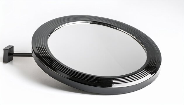 minimalist led mirror isolated on white background