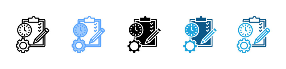 Obraz premium Preparation icon set multiple style collection