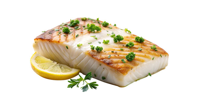 Pan-Seared White Fish Steak with Herbs