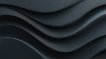 Fototapeta premium Abstract texture of dark waves creating a smooth and modern background suitable for design, art, or branding applications in various creative projects