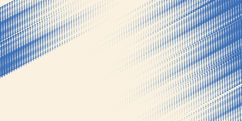 Fototapeta premium Grainy blue spiral brush stroke with spray texture. Hand drawn distress damaged edge.modern Vector