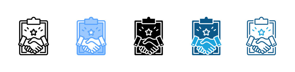 Obraz premium Accountability icon set multiple style collection