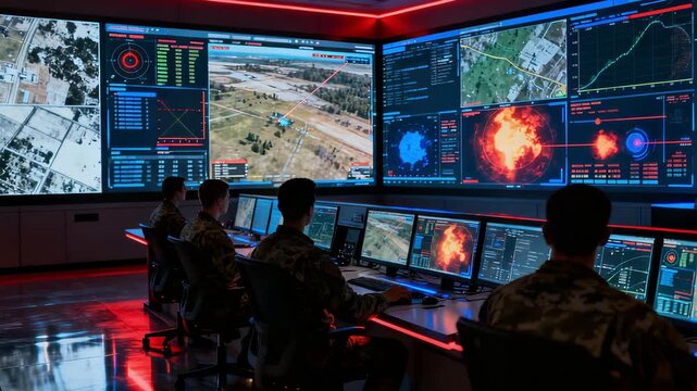 Armed Forces Track Combat Scenarios With Advanced Surveillance Systems