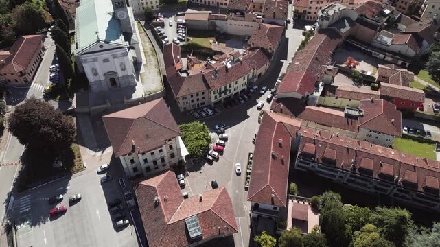 Tricesimo. A town at the foot of the moraine hills of Friuli.