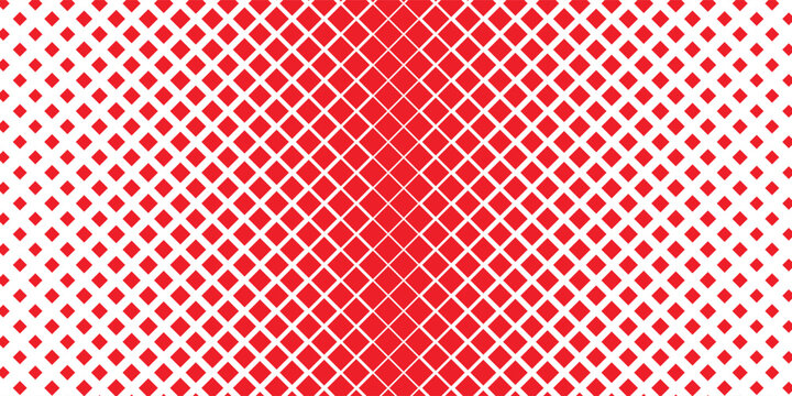 simple red color small square halftone pattern red diamond fade abstract geometric composition