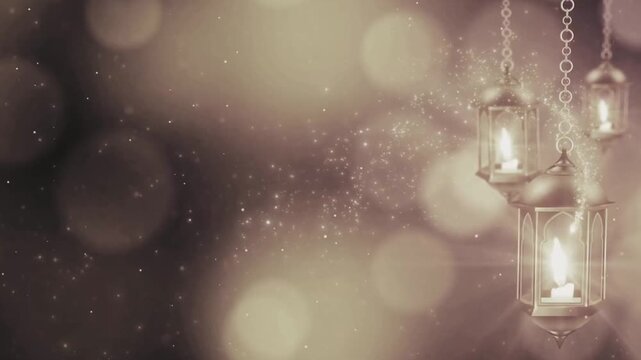 luxury islamic background ied ramadan video footage stock