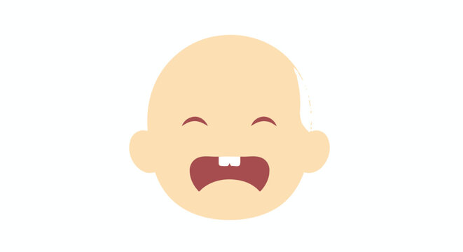 Crying Baby Face Emoji Expression Emotion.