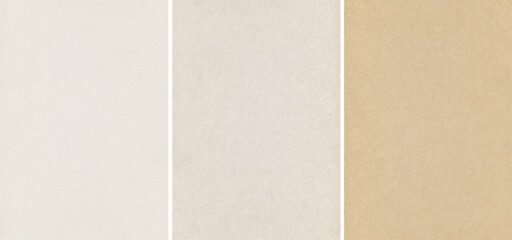 Fototapeta premium Craft Papers Texture Backgrounds Set Empty Blank Cardboard Texture Backdrop for Scrapbook, Traditional Brown and Beige Organic Material