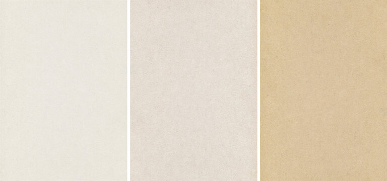 Craft Papers Texture Backgrounds Set Empty Blank Cardboard Texture Backdrop for Scrapbook, Traditional Brown and Beige Organic Material