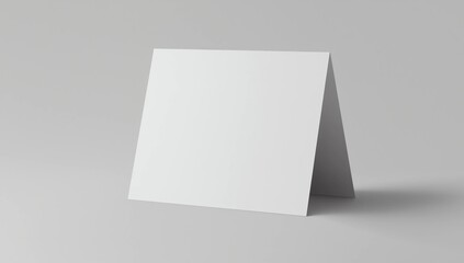 Naklejka premium White Paper Stand Table Tag Flyer 