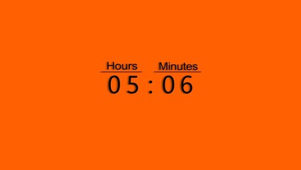 Obraz premium Countdown clock timer illustration. clock timer hours and minutes.