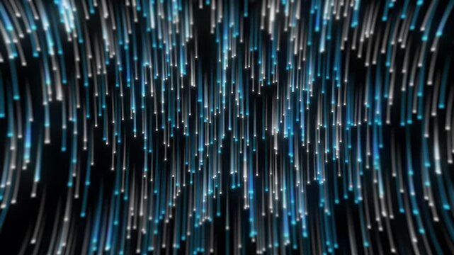 Digital data stream background animation.