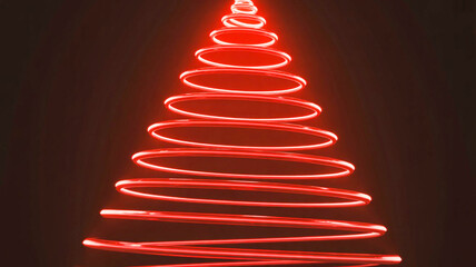 christmas tree made of lights 