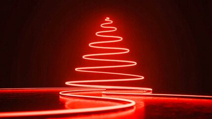 christmas tree made of lights 