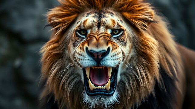 a male lion flehmen grimace