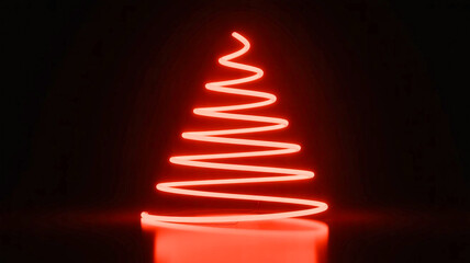 christmas tree made of lights 