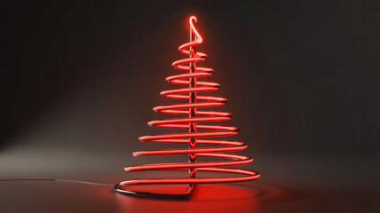 christmas tree made of lights 