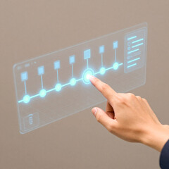 business woman working on tablet computer