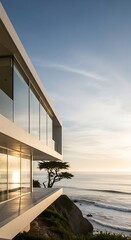 Sleek Oceanfront Residence, Contemporary Architecture with Pacific Views