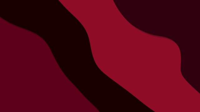 Abstract Red Wavy Background with Dark Shading and Curved Lines