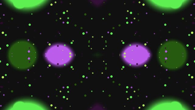 Glowing Orbs in Space Background Animation.