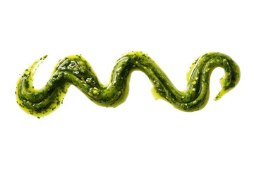 Naklejka premium pesto squiggle isolated on transparent background - design element cut-out object