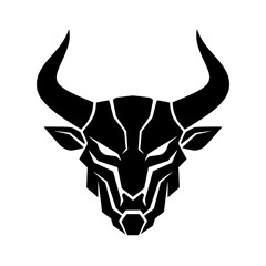 Fototapeta premium Modern Aggressive Bull Head Logo