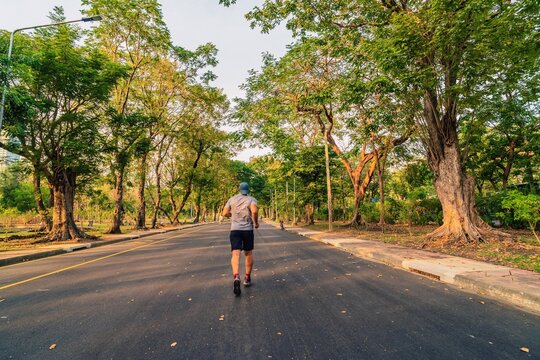 Jogging in the park 