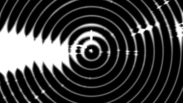 Bright glowing flashy light particles animation with circle shapes