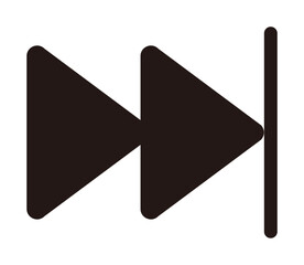 最後まで早送りする黒アイコン