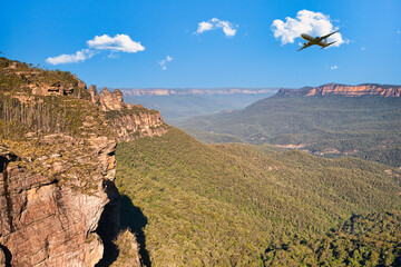 ブルーマウンテン国立公園のスリーシスターズの景観