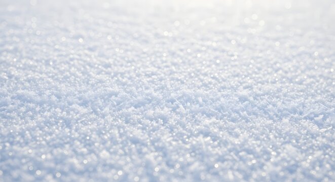 Snowy winter texture with ice crystals and frost background