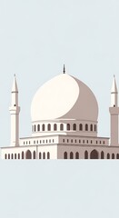 Fototapeta premium Islamic Mosque Architecture Design Architecture.